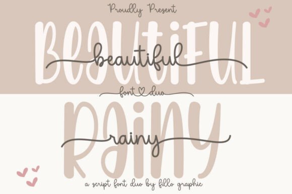 Beautiful Rainy Duo: A Font for Warmth and Character