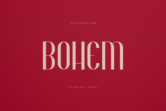 Bohem: A Display Font for Modern Web Design