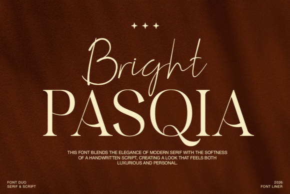 Bright Pasqia: A Font That Speaks Volume in Design