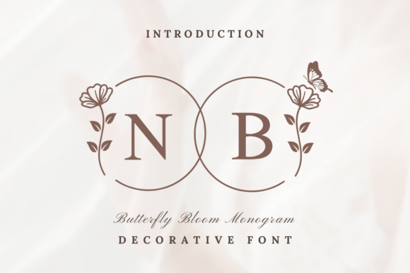 Butterfly Bloom Monogram: A Timeless Font for Crafters and Designers