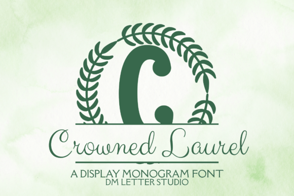 Crowned Laurel Monogram: A Font for Branding Impact