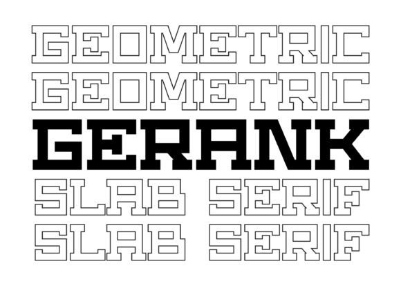 Gerank: The Strong, Industrial Font for Crafters and Product Creators