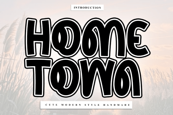 Home Town Font for Handmade Creators
