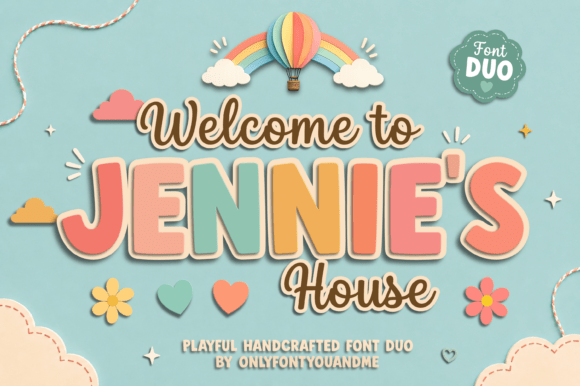 Jennies House: A Font for Playful Branding