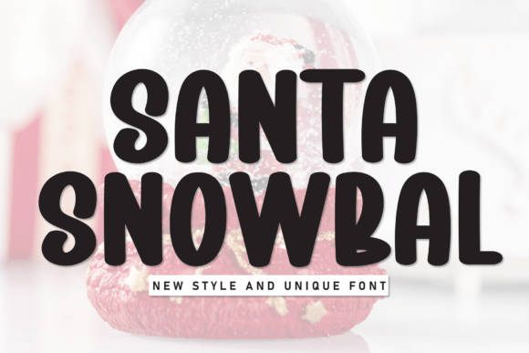 Santa Snowbal: A Festive Display Font for Editorial Design