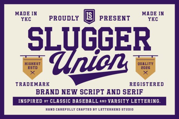 Slugger Union: A Bold Serif Font for Digital Branding