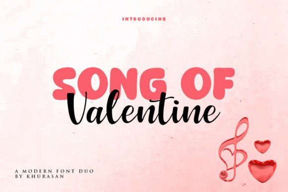 Song of Valentine Duo Font: A Romantic Typeface for Heartfelt Branding