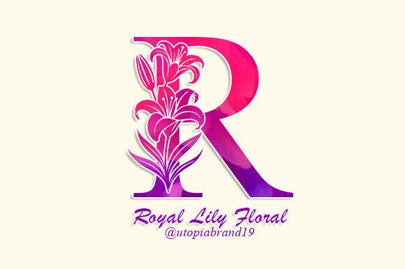 Transform Your Brand with Royal Lily Floral Monogram