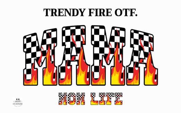 Trendy Fire: A Bold Font for Digital Design